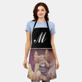 Aangepaste Creëer Uw Eigen Foto Monogram Initiaal  Schort (Gedragen)
