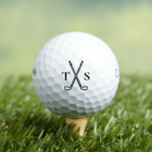 Aangepaste Creëer Uw Eigen Golf Bruiloft Monogramm Golfballen (Insitu Shirt)