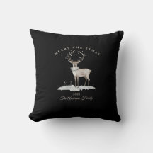 Aangepaste crème wit rendier kerstcadeau