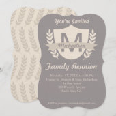 Aangepaste Crest Family Reunion-uitnodigingen Kaart (Voorkant / Achterkant)