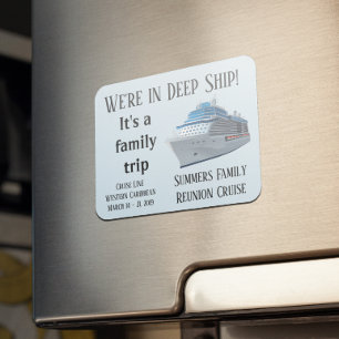 Aangepaste Cruise Deur Familie Gepersonaliseerd In Magneet