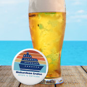 Aangepaste cruiseschepen reis zonnescherm button flesopener