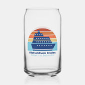 Aangepaste cruiseschip reis Sunset Keepsake Blikvorm Glas (Voorkant)