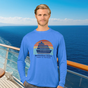 Aangepaste cruiseschip Sunset Family Trip met lang Tri-Blend Shirt