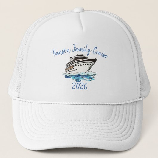 Aangepaste cruiseschip trucker pet (Voorkant)