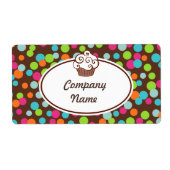 Aangepaste Cupcake-bedrukkeretiketten Etiket (Voorkant)