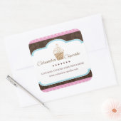 Aangepaste Cupcake Verpakking Stickers (Envelop)