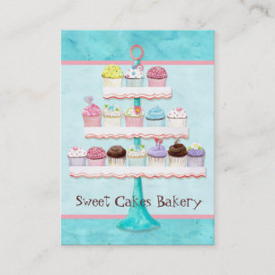 Aangepaste cupcake Visitekaartjes met zoete smaak
