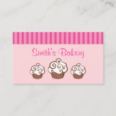 Aangepaste Cupcake-Visitekaartjes Visitekaartje (Voorkant)