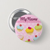 Aangepaste cupcakes ronde button 5,7 cm (Voorkant /achterkant)