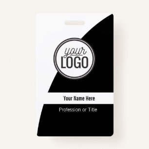 Aangepaste Curved Color Block Professional Name Ba Badge
