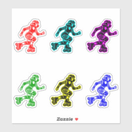 Aangepaste-Cut Vinyl Sticker: Roller Girl Sticker