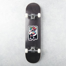 Aangepaste-Cut Vinyl Sticker: Roller Girl Sticker