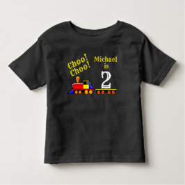 Aangepaste cute Choo Birthday-trein Kinder Shirts