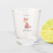 Aangepaste Cute Fox Shot Glas (Achterkant)