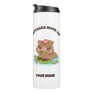 Aangepaste Cute Kawaii Capybara Mode Thermische Tu Thermosbeker