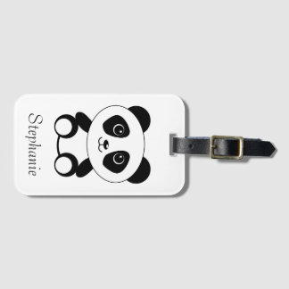Aangepaste Cute Panda Beer Luggage Bagagelabel