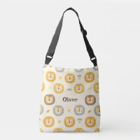 Aangepaste Cute Safari Leeuwengezicht Patroon 