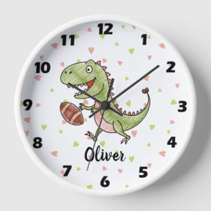 Aangepaste Cute Trex Speelt Voetbal