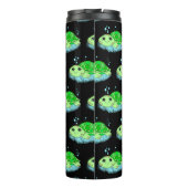 Aangepaste Cute Turtle Cartoon Name Thermosbeker (Achterkant)
