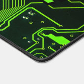 Aangepaste Cyber Green PCB-printplaat Tech Art Bureaumat (Hoek)