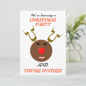 Aangepaste Cyber-kerstrendierpartij Kaart (Staand voorkant)