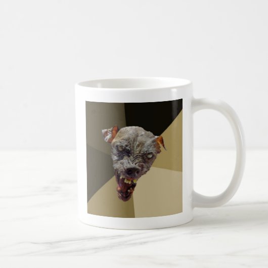 Aangepaste Cynical Dog Coffee Mok (Rechts)