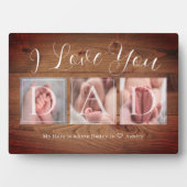 Aangepaste DAD-fotocollage Vaderdag Fotoplaat (voorkant)