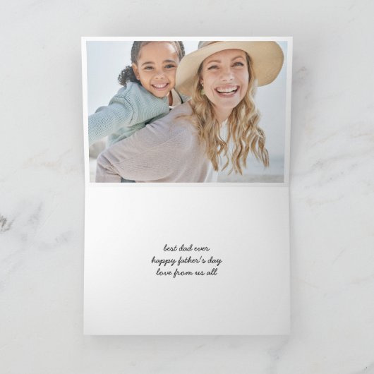 Aangepaste DADA DADDY DAD BRUH FOTO VADERS DAG Kaart (Binnen)