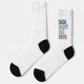 Aangepaste DADA DADDY DAD BRUH VADERDAG Sokken (Links)
