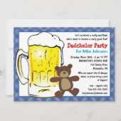 Aangepaste Dadchelor Party-uitnodigingen - Diaper Kaart (Voorkant)