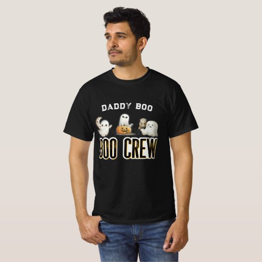 Aangepaste Daddy Boo Crew Halloween T-shirt (Voorkant volledig)
