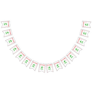 Aangepaste dag in het menu Chinees restaurant Vlaggetjes