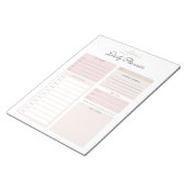 Aangepaste dagelijkse planner notitieblok (Schuin)