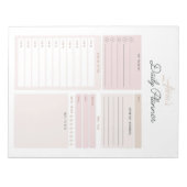 Aangepaste dagelijkse planner notitieblok (Voorkant)