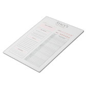 Aangepaste dagelijkse planner notitieblok (Schuin)