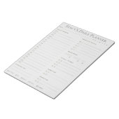 Aangepaste dagelijkse planner notitieblok (Schuin)