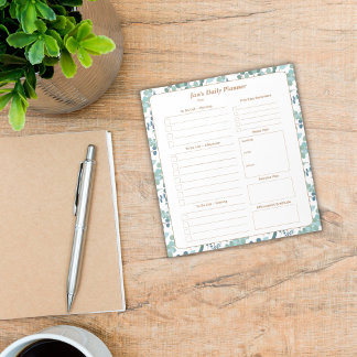 Aangepaste dagelijkse planner notitieblok