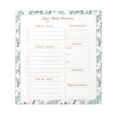 Aangepaste dagelijkse planner notitieblok (Voorkant)