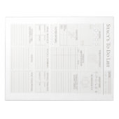 Aangepaste dagelijkse planner notitieblok (Voorkant)