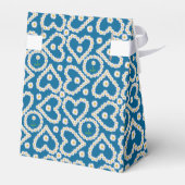 Aangepaste Daisy Chains op blauw, Tent Favor Box Bedankdoosjes (Achterkant)