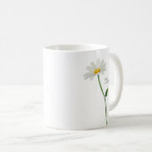 Aangepaste Daisy gepersonaliseerde chic Koffiemok (Voorkant rechts)