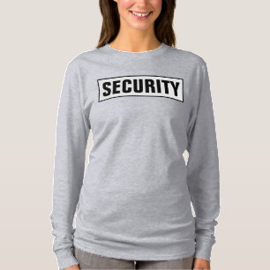 Aangepaste Dames Dubbelzijdige Lange Mouwen Securi T-shirt