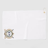 Aangepaste Dames Elegante Monogram Golfhanddoek (Horizontaal)