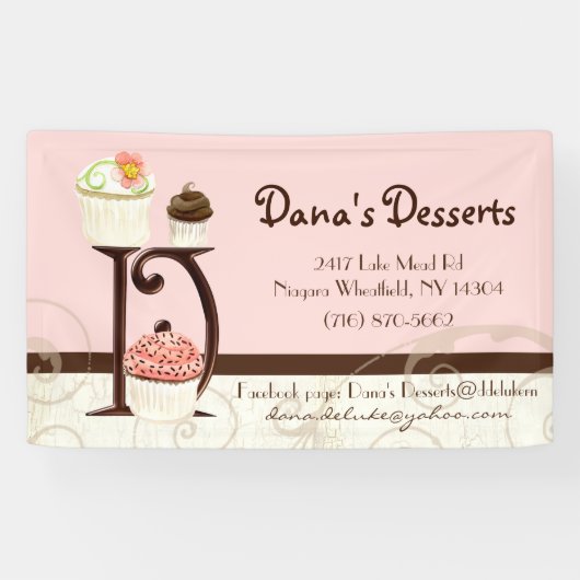 Aangepaste Danas Desserts Banner (Horizontaal)