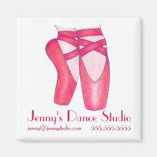 Aangepaste dance Studio Ballet Shoes Ballerina Mag Magneet
