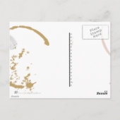 Aangepaste dank Grunge Coffe Stain Briefkaart (Achterkant)