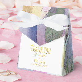 Aangepaste Dank Je Waterverf Zwarte Zuilen   Bedankdoosjes