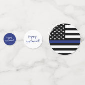 Aangepaste dank Politie Officier Pensioen Partij Confetti (Achterkanten)