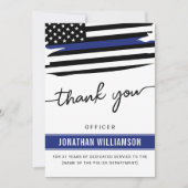 Aangepaste dank Politieagent Pensioengeschenk (Voorkant)